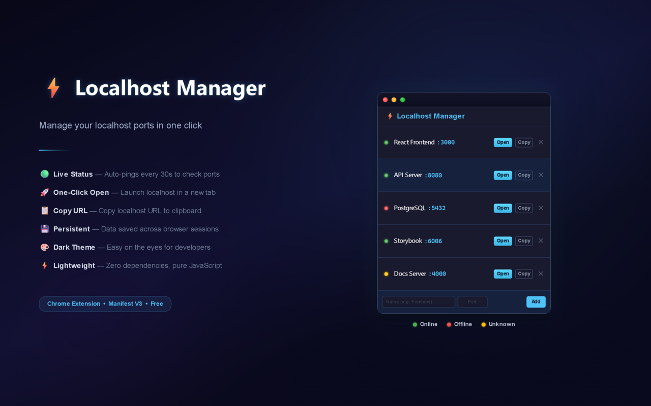 Localhost Manager